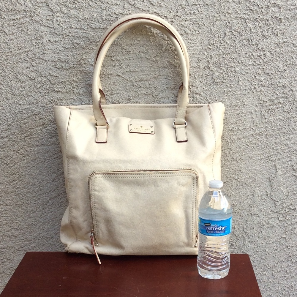 Kate Spade White Leather Tote